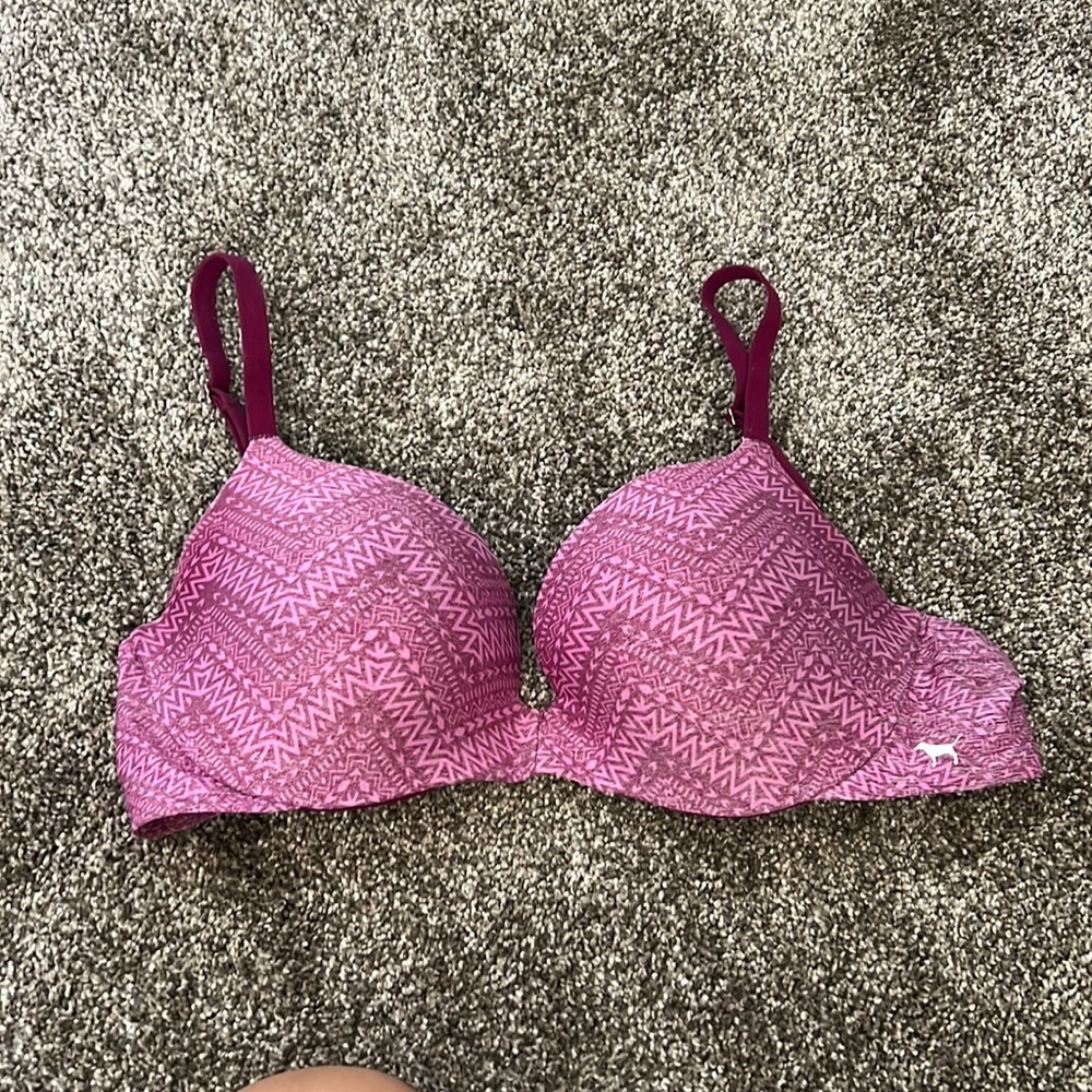 PINK push up bra with adjustable straps
